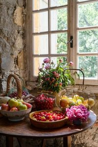 French countryside aesthetic, fruit aesthetic, fresh food, summer aesthetic, French countryside interior