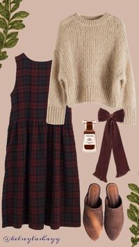 rustic holiday outfit inspo @kelseylashayy #outfitinspo #modestfashion #modestoutfit #rusticaesthetic #cozyfit #cozy #outfitideas