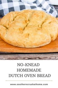 Have you ever wanted to make your own bread but thought it was too complicated? Well, think again! This easy 2-step homemade Dutch oven bread recipe is so simple and delicious! #southerncrushathome #homemadedutchovenbreadrecipe #homemadedutchovenbread #homemadebread https://www.southerncrushathome.com/homemade-bread/