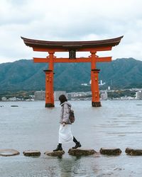 🇯🇵 [ Our 2-Day Hiroshima/Miyajima Itinerary ] If you've already visited Tokyo, Kyoto, and Osaka, consider adding Hiroshima to your next Japan itinerary! You can get to Hiroshima from Osaka by Shinkansen and the 330 km journey takes less than 1.5 hours 🚅! Miyajima island makes for a great day trip from Hiroshima. You can take the JR West Miyajima ferry from Miyajimaguchi station and the journey takes about 10 minutes ⛴!  ⭐ Day 1 - Hiroshima  - explore Hiroshima castle - visit the Hiroshim...