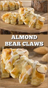 Almond Bear Claws are a bakery favorite that are un-BEAR-ably good, and now you can make them at home!