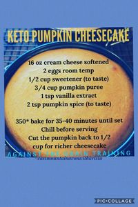 #keto pumpkin #cheesecake #eastmountainavonwithkrista