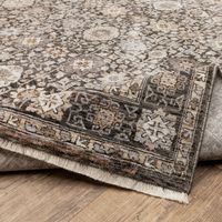 Maharaja is a study in understated elegance. This new million point collection is full of sophisticated traditional designs that have bee reimagined into a lovely new color palette. These beautiful rugs are power-loomed on incredibly soft, space-dyed polyester.