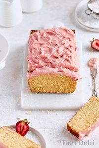 Fresh Strawberry Loaf Cake