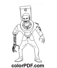 Skibidi Toilet Man – Coloring Pages and Books in PDF