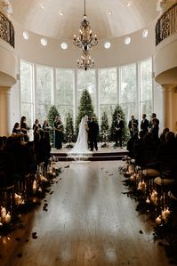 Winter Wedding
Christmas Wedding
Christmas Trees at wedding ceremony
Candle lined ceremony aisle
Chase and Mayci
The Springs Cypress Venue
Unforgettable Floral
December Wedding Decor Ideas
Tiered cylinders
Gold chargers
Hand Laid greenery