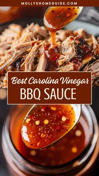 Discover the bold and tangy flavors of Carolina Vinegar BBQ Sauce with this easy homemade recipe. Perfect for marinating, basting, or dipping your favorite grilled meats. Elevate your barbecue game with this delicious Southern staple that will have everyone asking for more. Embrace the unique taste of Carolina-style barbecue right in your own kitchen. Try making a batch of this tangy sauce today and add a touch of Southern charm to your next cookout!