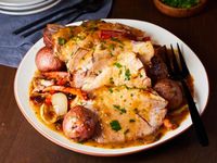 Roasted Pork Shoulder with Pan Gravy