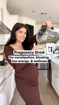 This is the ultimate pregnancy smoothie for constipation, bloating, low energy, and overall wellness. Its great even for those who arent pregnant too! #smoothie #healthydrinks #healthybreakfast