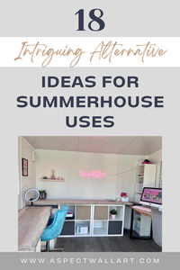 Summer houses are not merely idyllic retreats for relaxing during summer months, they are very versatile spaces. Lets get into some great alternative options