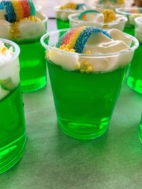 St Patrick's Day Jello Shots - My Mini Adventurer