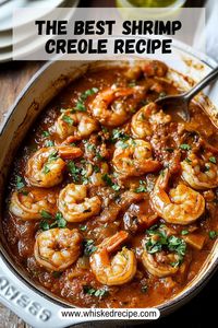 Dive into the vibrant flavors of this authentic Shrimp Creole. Perfect for a spicy, satisfying meal that brings a taste of the South to your table!