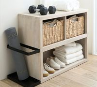 Cayman 45" Home Gym Storage Console Table | Pottery Barn