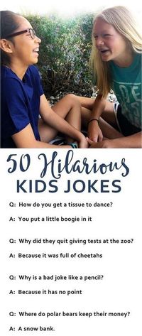 50 jokes appropriate for kids!