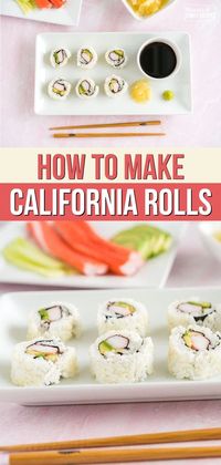 California Rolls are not just for sushi bars. Learn how to make fresh, tasty California rolls at home for a fraction of the price. This recipe is easy to follow and requires just a few ingredients, and once you’ve tried it once or twice, you’ll be making them all the time!