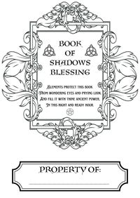 Blessing Page for your Book Of Shadows!