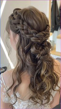 Elevate your prom night style with the Dutch Braid, a timeless choice for a half-up half-down hairstyle. This chic look combines intricate braiding with effortless elegance. Click for more prom hairstyle inspiration and follow us for daily hair tips! #DutchBraid #PromHairstyles #HalfUpHalfDown #BraidedHair #HairInspo