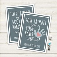 Personalized - Patient Referral - Good Hands Gift Tags | Printable - Digital File | HT105