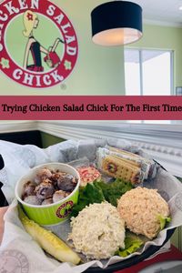 Ever been to Chicken Salad Chicken? You'll find all sorts of different flavors of chicken salad, plus much more! Like the grape salad.