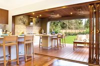 bifold doors on a wooden deck - Google Search