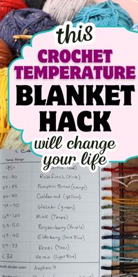 Simplify your crochet temperature blanket with these handy printable sheets!  Ready to crochet a temperature blanket? This comprehensive guide will walk you through each step, making it easy to create your personalized blanket. Perfect for beginners and seasoned crocheters alike!  | Temperature Blanket Crochet Beginner | Temperature Afghan Color Chart | What Is A Temperature Blanket | Crochet A Temperature Blanket | Stitches For Crochet Blanket | How To Make A Temperature Blanket Crochet | Temperature Blanket Crochet Color Combos | Temperature Blanket Chart | Temperature Blanket Crochet Free Pattern | Temperature Blanket Pattern | Crochet Temperature Projects | Temperature Blanket Crochet Pattern | Mood Blanket Crochet