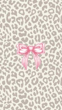 cheetah print, bows, coquette, aesthetic, trending, trendy, lockscreen, wallpaper, home screen, iphone, girly