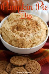 Pumpkin Pie Dip recipe from Served Up With Love is the perfect party appetizer for all the fall parties. #fall #pumpkin #dip #appetizer #dessert #easy #recipe