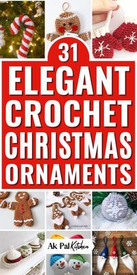 Crochet Christmas ornaments are a delightful way to add a handmade touch to your holiday decor. Explore a variety of free crochet patterns for beautiful Christmas ornaments and festive holiday decorations. Whether you're looking for DIY crochet ornaments or unique crochet gifts, we've them all. Try your hand at crochet holiday ornaments, or create a stunning crochet Christmas garland to adorn your home. With easy crochet Christmas crafts, you can make memorable homemade Christmas gifts.