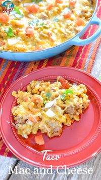 Make this easy taco pasta skillet that is a homemade hamburger helper with ground beef, corn, taco seasonkng cheese and macaroni.