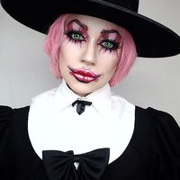 Puritan pilgrim makeup costume Halloween 1600s IG: thetrashmask