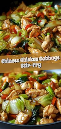 🌶️🥦 Spice up your dinner with this mouth-watering Chinese Chicken Cabbage Stir-Fry! Quick, easy, and bursting with flavor, it's a true fiesta for your taste buds! 🥳🍗 Perfect for lively get-togethers or vibrant family meals. Enjoy tender chicken, crisp veggies, and a savory sauce that takes minutes to create.