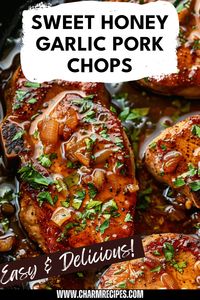 Discover how to make Sweet Honey Garlic Pork Chops that are bursting with flavor! This easy recipe transforms ordinary pork chops into a delightful dish with delicious honey and savory garlic flavors. Perfect for a quick weeknight dinner or a weekend gathering, these pork chops are sure to impress anyone around the table. Paired beautifully with steamed veggies or a fresh salad, enjoy this mouthwatering meal that brings excitement to your pork chop routine. Perfect for family dinners and easy meal prep.