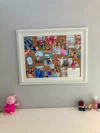 bulliten board // pin board // picture collage // room inspo // cork board