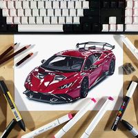 Learn how to draw a Lamborghini Huracan STO with this easy step-by-step tutorial. Perfect for beginners, this guide walks you through the process from basic sketching to adding detailed features. Click to start drawing your dream car!