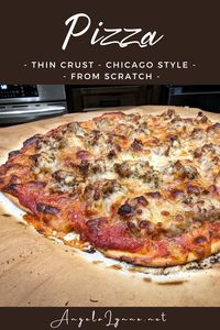 Chicago Style Thin Crust Pizza