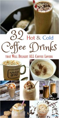 Aug 10, 2018 - You don't have to visit a coffee house for delectable coffee! Nope! You can make delicious Hot & Cold Coffee Drinks at home in a few easy steps.