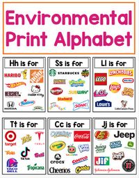 26 alphabet posters featuring high-quality photos of common environmental print: popular brands, restaurants, and logos that will help children learn to recognize uppercase and lowercase letters.How can I use this resource?-print and laminate the pages to create a flipbook/book for your class library-use posters to make an alphabet display -use the posters to create a bulletin board-create a set of flashcards