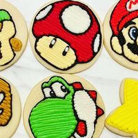 Jenna Badu-Antwi on Instagram: "Super Mario Bros! Happy Birthday to a special 5 year old! #supermariobroscookies #luigicookies #mariocookies #goombacookies #buttercreamcookies #buttercream #sugarcookies #buttercreamsugarcookies #sugarcookiesofinstagram #decoratedcookies #decoratedsugarcookies #decoratedcookiesofinstagram #cookiesofinstagram #cookies #bondedbybuttercream #inspiredbybuttercream #pnwbaker #supermariobros"