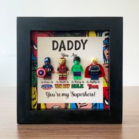 ❤ Beautiful, personalized, and Unique Shadow box | 7.87 inches x 7.87 inches with Frame for your Dad, best friend, Uncle, grandfather, Stepdad, Brother, or any special person ❤ Best gift for birthday and Father's Day occasions ☆SHIPPING & HANDLING We encourage you to purchase at least 1,5 weeks before the occasion. Below is our shipping & handling information.  ✈ Processing time: 3-5 days ✈ Shipping time: 4-6 days  ✈ Shipping service: DHL Commerce ✈  Shipping Fee: $5 per one item ( +$5 if additi