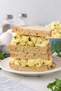 This Classic Egg Salad is simple to make with just a few ingredients. Serve it on a salad or on bread for a simple and quick lunch idea. 