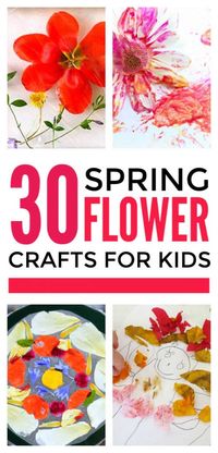 Easy flower crafts for kids to make in spring. Simple DIY art ideas for Mothers day. Everything from handprints to coffee filter and cup cake liners flowers and real flower crafts. Lovely for toddlers and preschool. #flowers #flowercrafts #craftsforkids #kidscrafts #spring #preschool #preschoolactivities #preschoolcrafts #eyfs #kidsart #toddleractivities