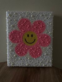 Handmade - individually placed rhinestones   8x10 canvas ready to mount; made to order (expect 1-2 weeks for item upon ordering