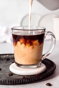 Make your coffee delicious with Homemade Coffee Creamer! Ready in 5 minutes with only natural ingredients; 13 flavors to choose from!