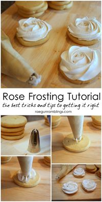 Step by step instructions on how to make perfect roses out of frosting - Rae Gun Ramblings