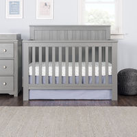 Simple lines and bold detail complement the mission style of the Child Craft Calder 4-in-1 convertible crib.High quality craftsmanship will ensure that the Calder convertible crib will see your baby through the years as it converts from a crib, to toddler bed, day bed, and full size bed (toddler guard rails and full size bed rails sold separately). Available in Brushed Cotton, Brushed Pebble, and Brushed Truffle.