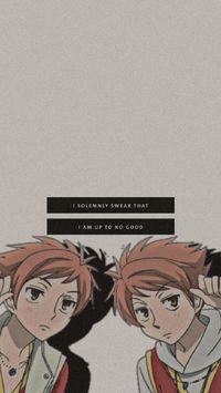 #wallpapers #anime #ouranhighschoolhostclub #aesthetic #lockscreen #twins #troublemakers #edit