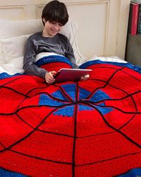 Crochet Spider Web Throw Blanket