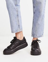 New Balance CT302 platform trainers in triple black | ASOS