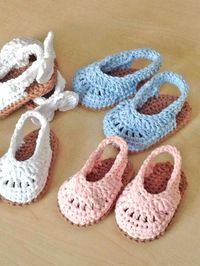 30 Great Summer Baby Shoes Crochet Patterns: Quick Projects - A More Crafty Life