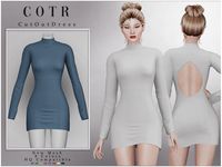 The Sims Resource - Cut Out Dress D-280